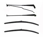 71-81 Camaro Z28 Windshield Wiper Arms Blades Complete New Kit Black