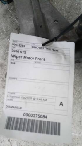 88958251 Cadillac Used Windshield Wiper Motor Fits 2006 Sts Grade A 88958251 Cadillac Used Windshield Wiper Motor Fits 2006 Sts Grade A