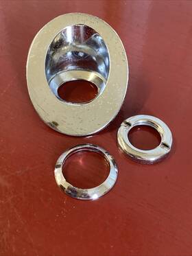 1482937 Cadillac Trico 1966 Windshield Wiper Escutcheon Bezel Trim Nut Ring