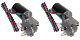 J5453956 Crown Automotive Sales Co. 2x Windshield Wiper Motor With 3 Wire Plug