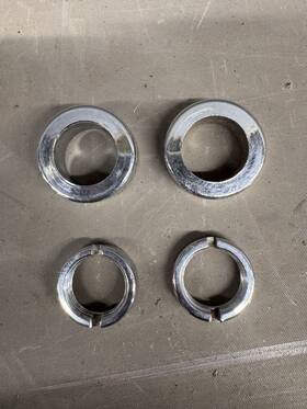 68987-18 Fomoco 1963-1965 Ford Fairlane Windshield Wiper Transmission Bezel Nuts Mercury Meteor