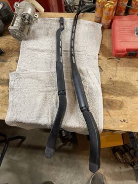 17b589 Lincoln 17c495 16-18 Mkx Front Windshield Wiper Arms Oem Pair Fa1b Aa