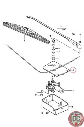 477955715b Porsche 1976-1988 924 924s 82-85 944 Rear Wiper Motor Plate 477955715b Porsche 1976-1988 924 924s 82-85 944 Rear Wiper Motor Plate