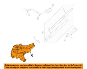 United Recyclers Group 185055 Used Back Glass Wiper Motor Fits 2014 Nissan Murano Grade A