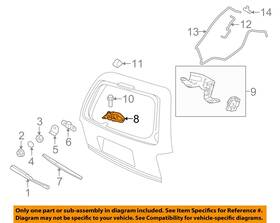 258193 United Recyclers Group Used Back Glass Wiper Motor Fits 2015 Lincoln Navigator Grade C