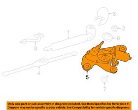 United Recyclers Group 655898 Used Back Glass Wiper Motor Fits 2018 Jaguar F-pace Grade A