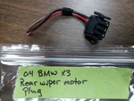 2004 Bmw E83 X3 2.5L Oem Rear Windshield Wiper Motor Plug 390201594. Fixed Price $19.95.