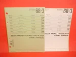 1968 Chrysler Dodge Super Bee Plymouth Motorola 8-TRACK/AM Radio Service Manual. Fixed Price $34.99.