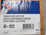 A1 Cardone 40-1012 Windshield Wiper Motor Carquest Box. Fixed Price $25.00.