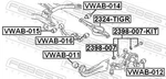 For Febest 2398-007 Kit Suspension Arm Bolt W/ Washer Repair. Fixed Price $14.04.