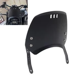Universal Motorcycle Windshield Windscreen Black For 6-8'' Round Headlight. Fixed Price $41.31.