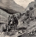 Mount Washington From Conway Road - New Hampshire Stagecoach Scene 1872 Print. Fixed Price $15.99.