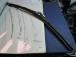 Jaguar XJ6, XJ12, Daimler Series Original Trico Uk Wiper Blades, 12058, Nos. Fixed Price $65.00.
