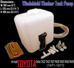 Windshield Washer Bottle Tank For Sunny B110 B310 Datsun Fairlady 260Z. Fixed Price $64.28.