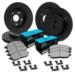 For Mazda Protege 03 Brake Kit Eline Series Drilled & Slotted Front Rear. Fixed Price $473.74.