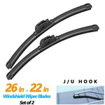 Juyioudy 26"+22" Car Windshield Wiper Blades Fit For Hino 195 2012-2014,SET Of. Fixed Price $13.29.