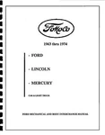 Ford Parts Interchange 63 64 65 66 67 68 69 70 71 72 73 74. Fixed Price $34.95.