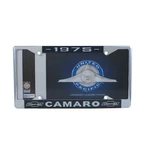 United Pacific C5044-75 License Plate Frame, Chrome, For 1975 Chevy Camaro. Fixed Price $43.30.