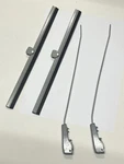Silver Wiper Arms & Blades Set Left Right Volkswagen T1 Beetle Bug 1958-1964. Fixed Price $46.32.