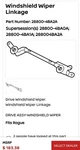 2014-2020 Nissan Rogue Front Windshield Wiper Motor & Linkage 28800-4BA2A. Fixed Price $130.00.