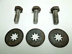 1967-1968 Mustang Windshield Wiper Motor Attaching Bolts And Washers Set Of 3. Fixed Price $18.99.