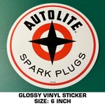 Autolite Spark Plugs Vinyl Decal Sticker - Engine Vintage Drag Racing. Fixed Price $10.96.