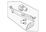 Genuine Volkswagen Wiper Motor 3C8-955-023-K. Fixed Price $514.34.