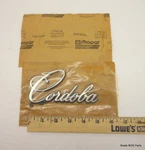 Nos Mopar 1975-1979 Chrysler Cordoba Fender Side Chrome Nameplate Pn 4017518. Fixed Price $99.89.