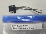 2007 Dodge Nitro Rear Wiper Motor Plug. Fixed Price $24.95.