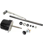 Black 12 Volt Electric Windshield Wiper Motor & Single Switch. Fixed Price $89.99.