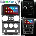 Android 13 Wireless Carplay Stereo Radio For Jeep Wrangler Jk 4-DOOR 2007-12. Fixed Price $160.55.