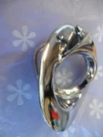 Cadillac Windshield Wiper Original Escutcheon Bezel Trim Arm (d/l) Re-chromed. Fixed Price $165.00.
