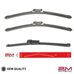 Front + Rear Windshield Wiper Blades For Volkswagen Atlas 2018-2025 26" 22" 11". Fixed Price $24.99.