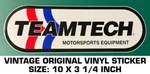 Teamtech Motorsports Equipment - Vintage Original Vinyl Decal Sticker Racing. Fixed Price $8.63.