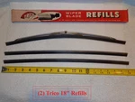 ( 2 ) .. Nos Trico 18 Wiper Refills Cadillac 1979-1990 + Other Gm Cars. Fixed Price $29.00.
