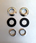 1953-1960 Ford Truck Windshield Wiper Tower Bezel Gasket Nut Kit Chrome Lh & Rh. Fixed Price $37.00.