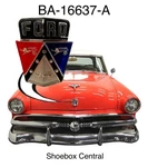 1952 1953 1954 Ford Hood Emblem Plastic Insert With Foam Pad. Fixed Price $50.88.