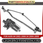 Front Side Windshield Wiper Linkage & Motor Assembly For Audi A4 02-08 RS4. Fixed Price $100.65.