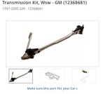 New Gm Windshield Washer Linkage Oem 12368681 /97-05 Malibu Cutlass Achieva. Fixed Price $229.00.