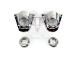 1960 Chevy Windshield Wiper Escutcheon Cowl Bezel With Nuts Set Used. Fixed Price $235.20.