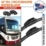 32 Inch Wiper Blade Pair For Rv Motorhomes W/standard 9MM Large 12MM J-hook. Fixed Price $42.99.