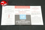 Optikleen Windshield Washer Bottle Decal - Impala, Gmc/chevy Truck, Chevelle. Fixed Price $18.09.