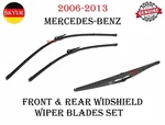 Front & Rear Windshield Wiper Blades Set For Mercedes W164 Ml, Gl, Genuine. Fixed Price $133.33.