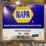 Napa Remanufactured Domestic Wiper Motor 49-1658. Fixed Price $28.00.
