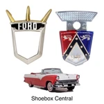 1955 Ford Fairlane Hood Emblem & Bezel Crest Ornament Medallion. Fixed Price $89.88.