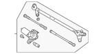 Genuine Nissan Wiper Transmission 28800-9FA0A. Fixed Price $206.00.