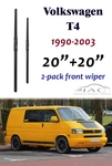 For Volkswagen Transport T4 90-03 20"+20" Front Windshield Wiper Blade Pack. Fixed Price $69.99.