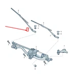 New Audi A5 Cabrio Front Right Wiper Arm Lhd 8F1955408A1P9 8F1-955-408-A-1P9. Fixed Price $79.30.