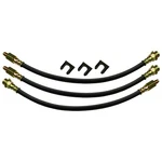 Rubber Hose Kit Front Drum Brakes 1960-64 Mercury Comet Ford Falcon 3PC. Fixed Price $53.00.