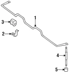 Genuine Nissan Suspension Stabilizer Bar Link Bushing 54612-01P00. Fixed Price $7.65.
